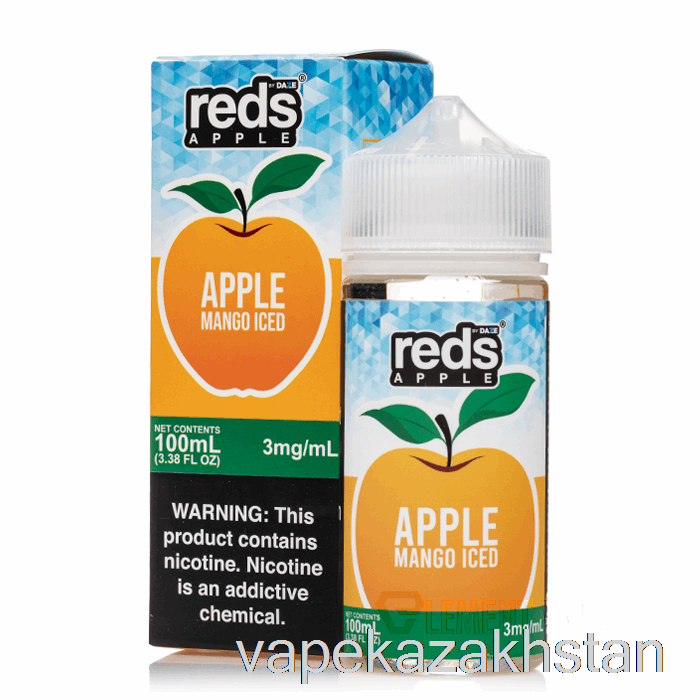 Vape Kazakhstan ICED MANGO - Red's Apple E-Juice - 7 Daze - 100mL 0mg